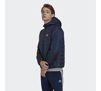 ADIDAS Originals Mens Padded Hooded Puffer Jacket - Blue Polyamide - Size Small