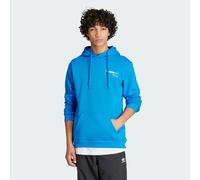 ADIDAS Originals Mens Paris Graphic Hoodie - Blue Cotton - Size 2XL