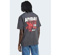 adidas Originals Men's Pizza Box T-Shirt , Grey, Size S, Men Grey