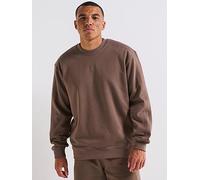 adidas Originals Men's Premium Essentials Crew, Brown, Size M, Men Brown