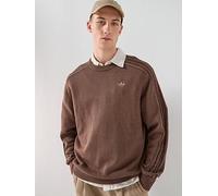 adidas Originals Men's Premium Essentials Knit Crewneck, Brown, Size Xl, Men Brown