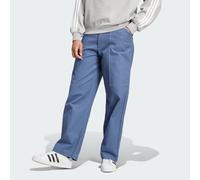 adidas Originals Mens Premium Essentials Twill Cargo Pants - Blue Cotton - Size 34 Regular