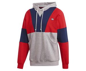 adidas ORIGINALS MEN'S PULLOVER HOODIE RED RETRO SAMSTAG POCKETS FOOTBALL CASUAL