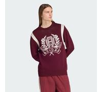 ADIDAS Originals Mens Regular Knitted Jumper - Burgundy - Size Medium
