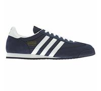 Adidas Dragon G50919 Men's Fashion Trainers, EU 44 2/3, Blue New Navy White Metallic Gold, 44 2/3 EU, Blue New Navy White Metallic Gold, 9.5 UK