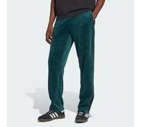 ADIDAS Originals Mens SST Adicolor Velour Track Pants - Forest Green - Size Large