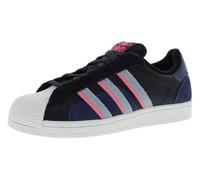 adidas Originals Men's Superstar Sneaker, Core Black/Magenta Red/Turbo, 6 UK