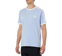 adidas Originals Mens T Shirt Trefoil Classic 3 Stripe T Shirt Blue IA4844 New (UK, Alpha, XS, Regular, Regular, Blue)