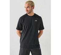 Adidas Originals Tech Trefoil Essentials Polyester Short Sleeve T-shirt Black S Men