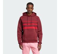 adidas Originals Mens The First Hoodie - Dark Red Cotton - Size X-Small