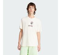 adidas Originals Mens Training Supply Short Sleeve Tee - Ivory Cotton - Size Small