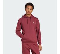 adidas Originals Mens Trefoil Essentials Hoodie - Dark Red Cotton - Size Medium