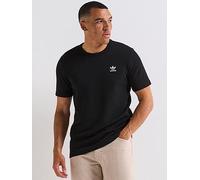 adidas Originals Men's Trefoil Essentials Waffle T-Shirt, Black/White, Size M, Men Black/White