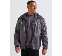 adidas Originals Men's Windbreak Hooded Track Top, Grey Strata, Size S, Men Grey Strata