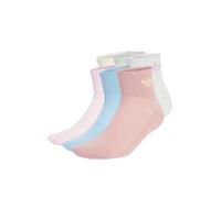 adidas Originals Mid Ankle Trefoil Socks 6 Pack, Multi, Size Xs, Women Print