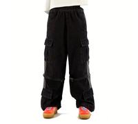 Adidas Originals Mid Rise 2in1 Jeans Black S Woman