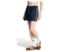 adidas Originals Denim 3-Stripes Mini Skirt - Blue - Womens 14
