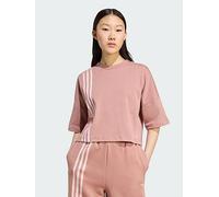 adidas Originals Off Placed 3-Stripes Tee, Black, Size 2Xl, Women Black