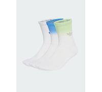 adidas Originals Ombre Crew Socks 3 Pairs, White/Multi, Size Xl, Men Print