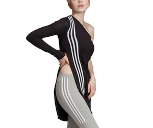 adidas Originals One Shoulder Jumper Womens Asymmetric Knit Longline Sweater Top