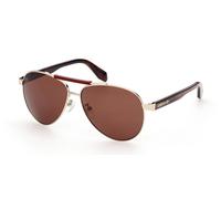 Adidas Originals OR0063 32L Men's Sunglasses Gold Size 59