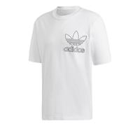 adidas originals Outline Tee Casual Cozy Round Neck Short Sleeve White DV1562 XXL