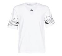 adidas originals Outline Tee Round Neck Short Sleeve White DU8536 L