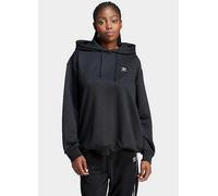 adidas Originals Oversized Trefoil Print Hoodie Black