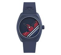 adidas Originals Project Three Blue and Red Dial Blue Resin Strap Watch