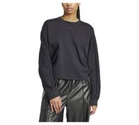 Adidas Originals Ruched 3 Stripes Loose Sweatshirt Grey M Women