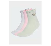adidas Originals Ruffle Socks 3 Pairs, Multi, Size Xl, Women Print