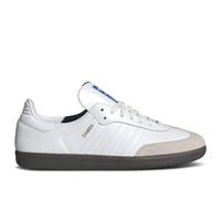 adidas Originals Samba Mens Sneakers, Cloud White/Cloud White/Gum, 12