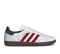 adidas Originals Samba Mens Sneakers, Core White/Team Victory Red/Night Indigo, 13.5