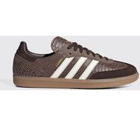 adidas ORIGINALS Samba OG Leather Sneakers with Python Print and 3-Stripes - Size: 4 - female