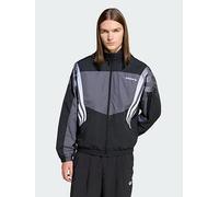 adidas Originals Santiago Tracksuit Top, Black, Size M, Men Black