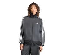 Adidas Originals Satin Lace Firebird Loose Full Zip Sweatshirt Black S Woman