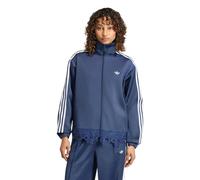 Adidas Originals Satin Lace Firebird Loose Full Zip Sweatshirt Blue 2XS Woman