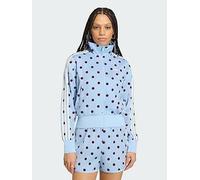 adidas Originals SATIN POLKA DOTS TT Track Top, Light Blue, Size S, Women Light Blue