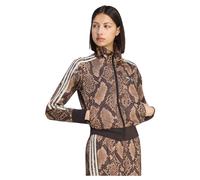 Adidas Originals Satin Snake Print Firebird Track Full Zip Sweatshirt Brown L Woman