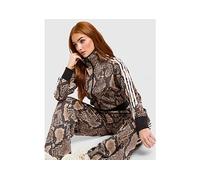 adidas Originals Satin Snake Print Firebird Track Top - Brown - Womens M