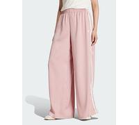 adidas Originals Satin Wide Leg Tracksuit Bottoms Ruffle 3-Stripes
