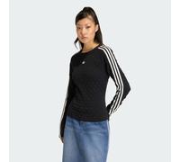 Adidas Originals Slim Solid Spike Knit Sweatshirt Black XS Women