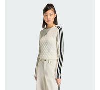 Adidas Originals Slim Solid Spike Knit Sweatshirt White L Women