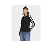 adidas Originals Slim Solid Spike Knit Sweatshirt - Black - Womens 2XS