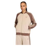 Adidas Originals Sst Loose Full Zip Sweatshirt Beige XS Woman