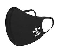 adidas Originals Standard Face Covers 3-Pack, Black/White, X-Small/Small