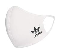 adidas Originals Standard Face Covers 3-Pack, White/Black, Medium/Large, White/Black, 1 Count (Pack of 3)