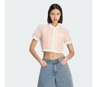 ADIDAS ORIGINALS SUMMER GLOW STRIPED CROPPED POLO