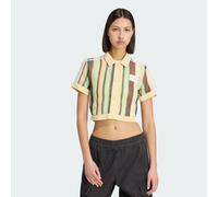 ADIDAS ORIGINALS SUMMER GLOW STRIPED CROPPED POLO