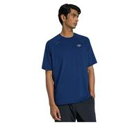 Adidas Originals Tech Trefoil Essentials Polyester Short Sleeve T-shirt Blue L Men
